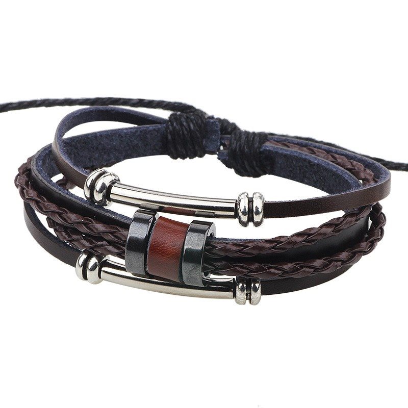 Handmade Leather Bracelets Australia | Beads Stackable Bracelets