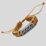 Handmade PU Leather Bracelet Turtle Tribal Bohemian LB-027